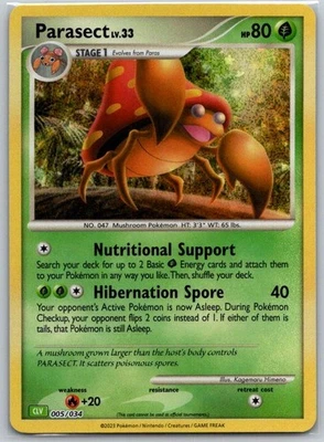 Parasect 005/034 Trading Card Game Classic NM - Image 1 of 2