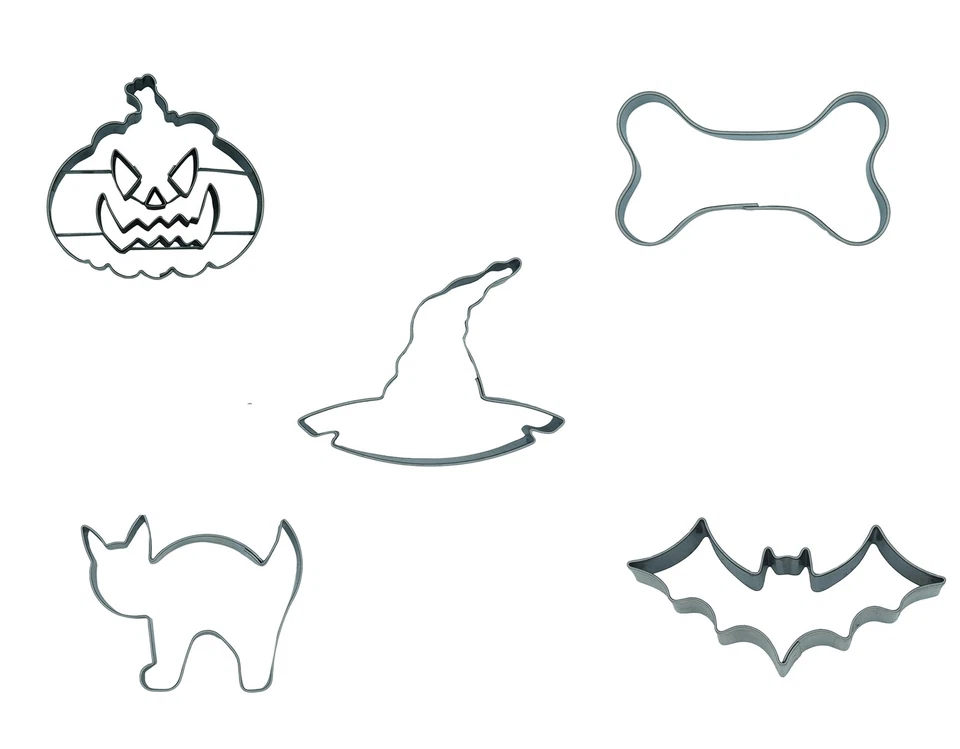 Kaladia Plätzchen Ausstecher Set Halloween - Keksausstechform Edelstahl - Bild 1 von 1