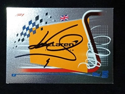 F1 CARD Topps autografo LANDO NORRIS MCLAREN autografato hand SIGNED authentic A - Immagine 1 di 2