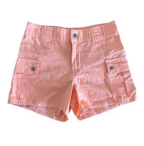 Ralph Lauren Girl Orange Shorts Size 10 Preppy Classic School Summer Resort - Picture 1 of 9