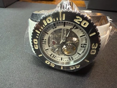 Swiss Legend Commander Esqueleto Automático - Blanco/Acero - RARO - NUEVO EN CAJA Foto 1 de 4