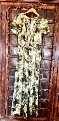 Mono Anthropologie Olive Tie-Die Summerset Nuevo con Etiquetas Talla Pequeña Foto 1 de 4