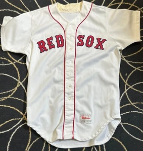 1990 BOSTON RED SOX GU HOME JERSEY, #15 DENNIS LAMP!! CLASSIC STYLE!! - Picture 1 of 3