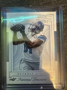 Panini National Treasures #11 2015 Calvin Johnson #/25 - Imagen 1 de 4