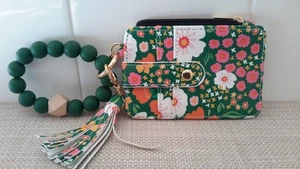 Damen Boho Perlen Geldbörse/Kartenetui/Ausweisetui Quaste Reißverschluss Knopfverschluss - Bild 1 von 5