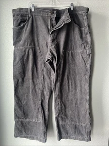 Pantalones de carpintero de pana holgados de pierna ancha No Boundaries talla Y2K 44x31 gris grunge - Imagen 1 de 6
