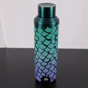 Starbucks 2025 Mermaid Scale Water Bottle 20oz Purple Green SS Insulated NWT - Picture 1 of 9