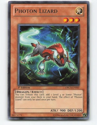 Photon Lizard #ORCS-EN007 Rare 1st edition Yugioh Card - Image 1 of 2