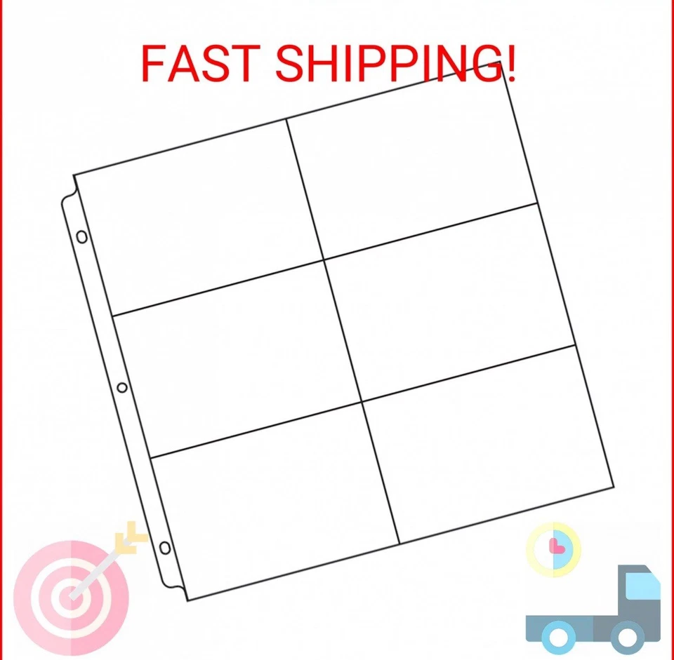 We R Memory Keepers Ring Photo Sleeves 12x12 for 4x6 Photos