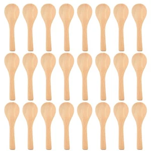 50 PièCes Petites CuillèRes en Bois CuillèRes Nature Bois CuillèRe à Café 4991 - Imagen 1 de 4