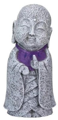 Figura japonesa Ksitigarbha Jizo Ojizo Sama, púrpura Foto 1 de 2