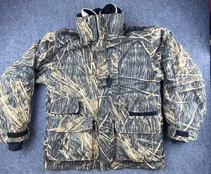 Orvis Hunting Shadow Grass Camo Herren Mantel mit Kapuze herausnehmbares Fleecefutter * Größe L - Bild 1 von 17