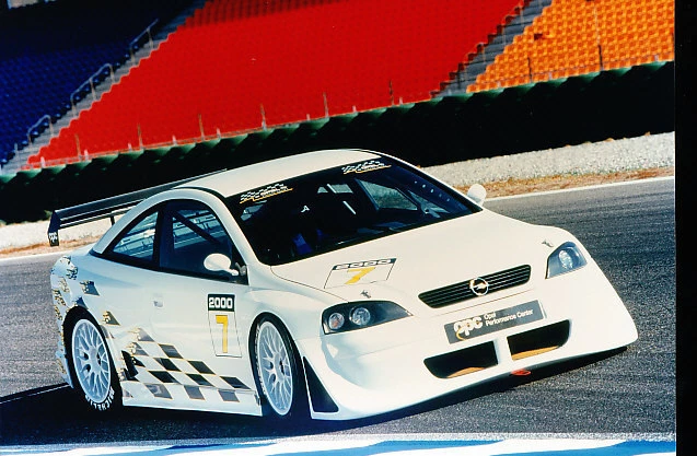 2000 Opel Astra Coupe V8 DTM Race Car Press Photo Print - Изображение 1 из 1