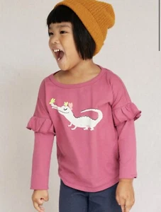 T-shirt collezione tè ragazze tipo orchidea tropicale caimano grafica arricciacapelli taglia 12 - Foto 1 di 3