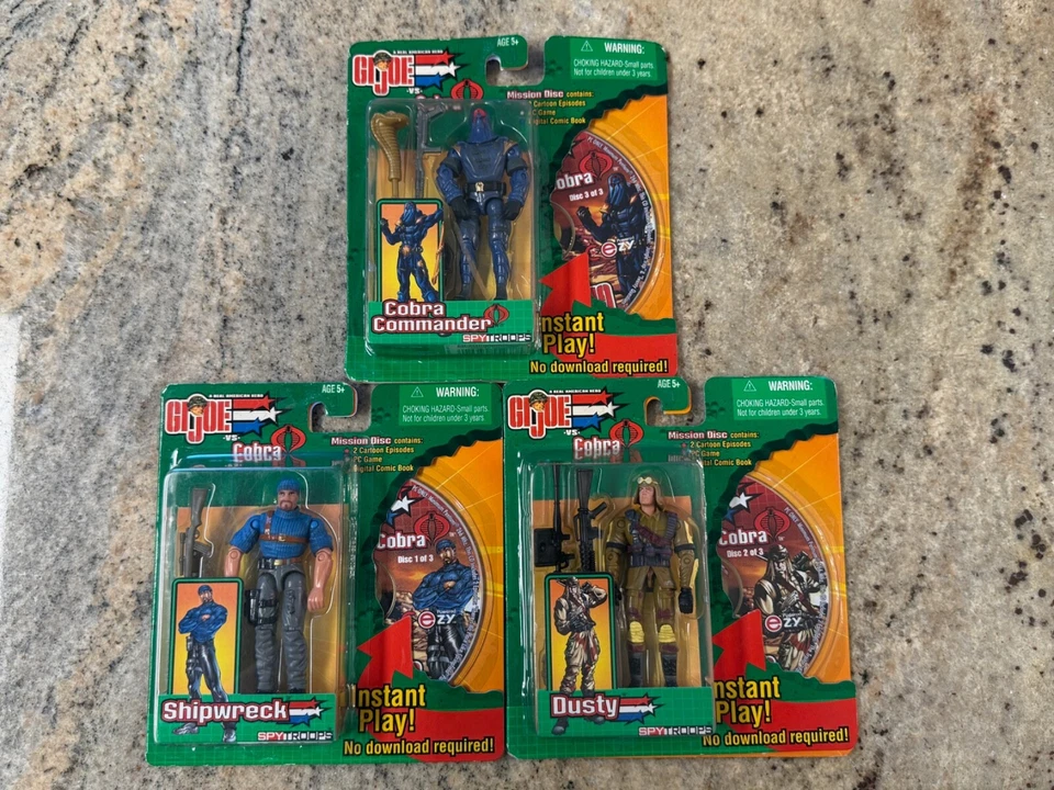 Gi Joe VS Cobra Spy Troops Shipwreck W/mission Disc CD Hasbro 2003 MOC