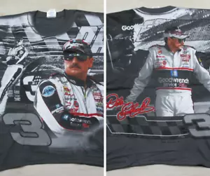 T-shirt vintage Dale Earnhardt Nascar Race (M) stampa all over #3 stampa inchiostro pesante - Foto 1 di 10