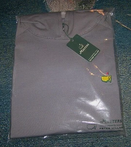 NEW PETER MILLAR Pullover Sweater Hoodie Shirt MASTERS AUGUSTA NATIONAL XL Gray - Picture 1 of 9