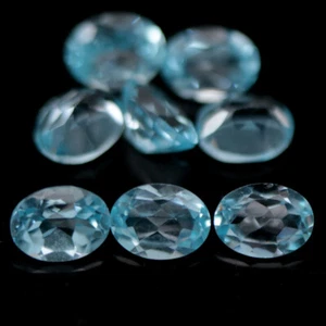 13.13 CT. VVS 8Pcs Sky Blue Topaz Brazil Oval - Picture 1 of 4