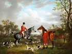 Wall art Hunting scene Giclee art Oil painting HD printed on canvas L3259