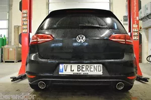 VW Golf 7 VII GTD Gti Endrohranlage + Diffusore Posteriore Scarico 100mm V - Bild 1 von 5