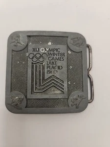 1980 Olympic Winter Games lake placid belt buckle - Picture 1 of 2