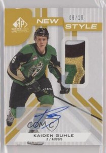 2021 SP Game Used CHL Edition New Style Gold 8/10 Kaiden Guhle #NS-KG Patch Auto
