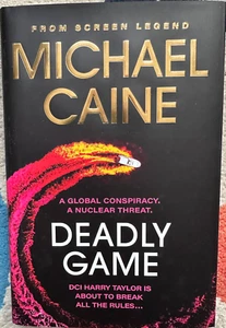 Michael Caine Autograph - Deadly Game - Signed Hardback Book - 2 - Picture 1 of 3