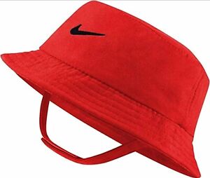 Nike University Red Bucket Hat Toddler Baby Dri Fit Cap Summer Beach Headwear
