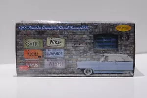 SUN STAR 1956 LINCOLN PREMIERE COLLEZIONE CONVERTIBILE CHIUSA PLATINO 1:18 NUOVA - Foto 1 di 4