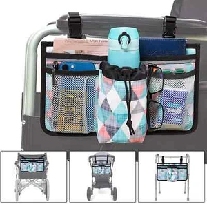 Wheelchair Accessories Side Bag-Walkers Bags,Wheelchair Bag with Reflective - Picture 1 of 4
