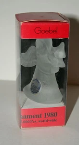 Goebel 1980 Limited Edition Annual Angel Crystal Christmas Ornament New NOS Box - Picture 1 of 2