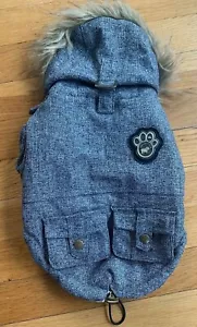 Canada Pooch gray dog WINTER JACKET everest explorer hooded parka coat Small 10 - Picture 1 of 5