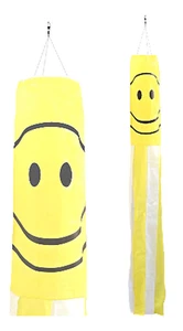 Calcetines de viento Happy Face Flag de nailon de 5' - Imagen 1 de 5