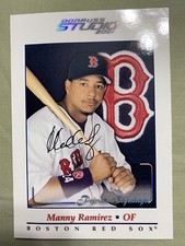 2001 Donruss Studio Private Signings 5X7 Manny Ramirez Red Sox Autograph Auto SP