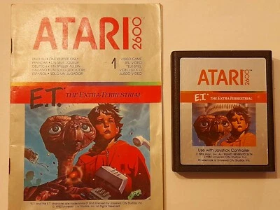 E.T. Atari 2600 + Istruzioni DE PAL ET The Extra-Terrestrial - Immagine 1 di 4