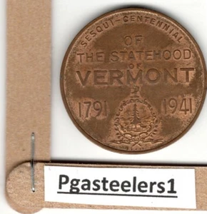 (pasteelers1) Vermont 1941 Sesqui-Centenario Thomas Chittenden 1° Governatore - Foto 1 di 2