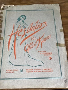 Vintage 1901 “HESITATION” by Albert Kussner - Picture 1 of 4