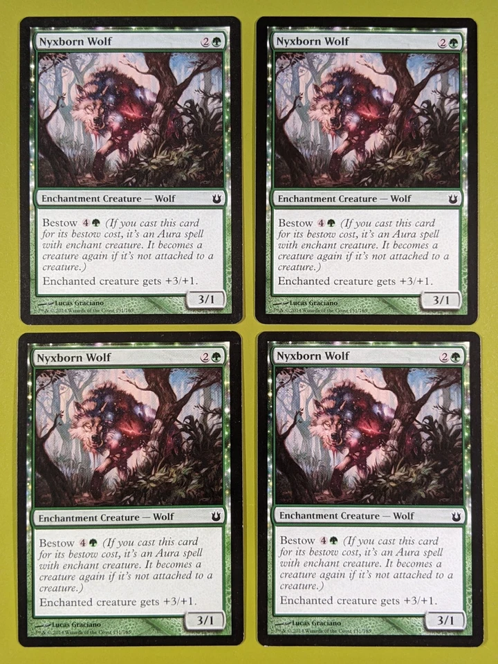 Nyxborn Wolf x4 Born of the Gods 4x Playset Magic the Gathering MTG - Image 1 of 1