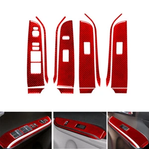 Carbon Fiber Window Door Switch Panel Trim Cover Set For Toyota Camry 2012-2014 - Picture 1 of 22