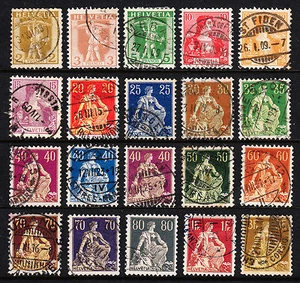 SUIZA — SCOTT 126//145 — JUEGO WILLIAM TELL HELVETIA — USADO — SCV $57.75 - Imagen 1 de 2