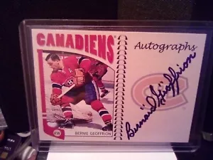 2004-05 ITG Franchises Canadian Edition Auto Bernie Geoffrion #A-BG1 Auto HOF - Picture 1 of 2