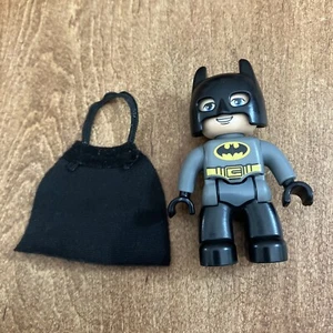 Lego Duplo Batman Ville Minifigure w/ Cape Super Hero Duplo Minifig - Picture 1 of 6
