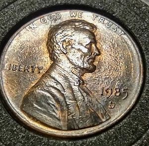 1985 D Lincoln Memorial Cent Denver Mint DDR, Broad Struck, Improper Anneal - Picture 1 of 24