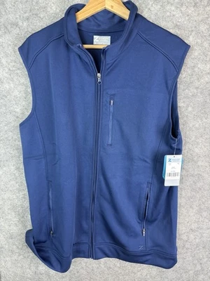 Zavate制服男式中号背心医生护士磨砂蓝色诺亚粘合羊毛 — 第 1/4 张图片