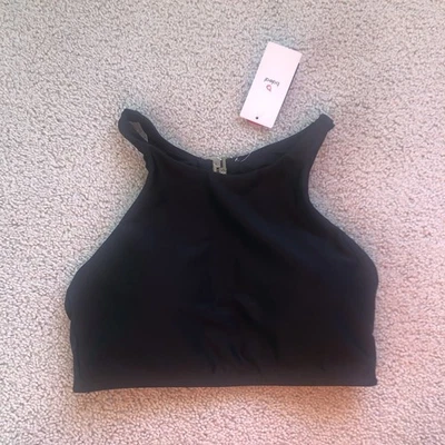 Top de natación BALEAF cuello alto deportivo espalda deportiva UPF 50+ talla 34 negro acolchado nuevo con etiquetas NUEVO Foto 1 de 4