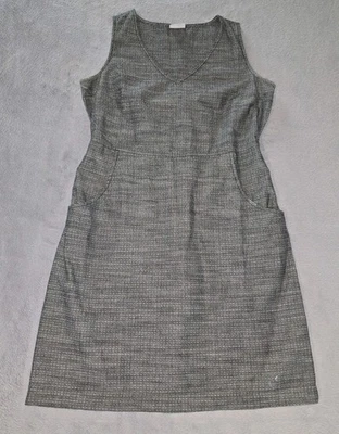 Vestido recto informal Columbia mediano para mujer gris verano frío con bolsillos Foto 1 de 4