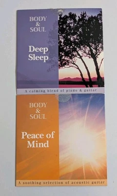 Lot of 2 Body & Soul CD's ~ Peace of Mind & Deep Sleep Greenbrier Relaxation - Image 1 of 4