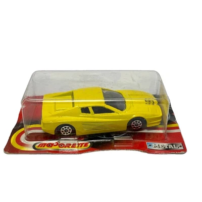 Ferrari Testarossa Yellow Majorette Metal 211 1:64 Scale Die Cast Toy Car - Image 1 of 3