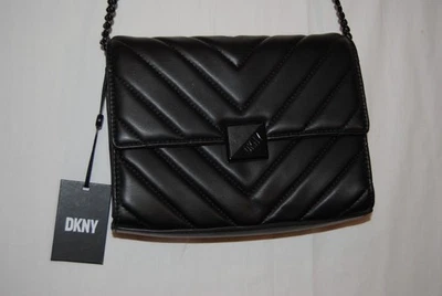 Bolso sin asas acolchado Devon de hombro y bandolera para mujer DKNY NUEVO CON ETIQUETAS Foto 1 de 4
