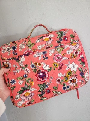 Funda para portátil Vera Bradley, 11 por 14, floral melocotón, linda Foto 1 de 4